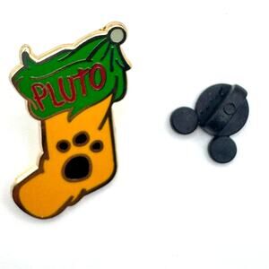 DLR WDW Pluto Christmas Stocking Disney Pin